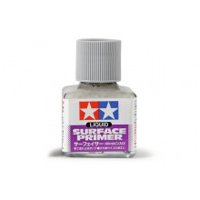 Грунтовка жидкая (серая) для пластика, металла, дерева. 40 мл. 87075  Tamiya